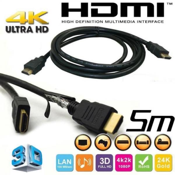 CABLE HDMI HDTV PREMIUM 5M